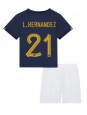 Francie Lucas Hernandez #21 Domácí dres pro děti MS 2022 Krátký Rukáv (+ trenýrky)